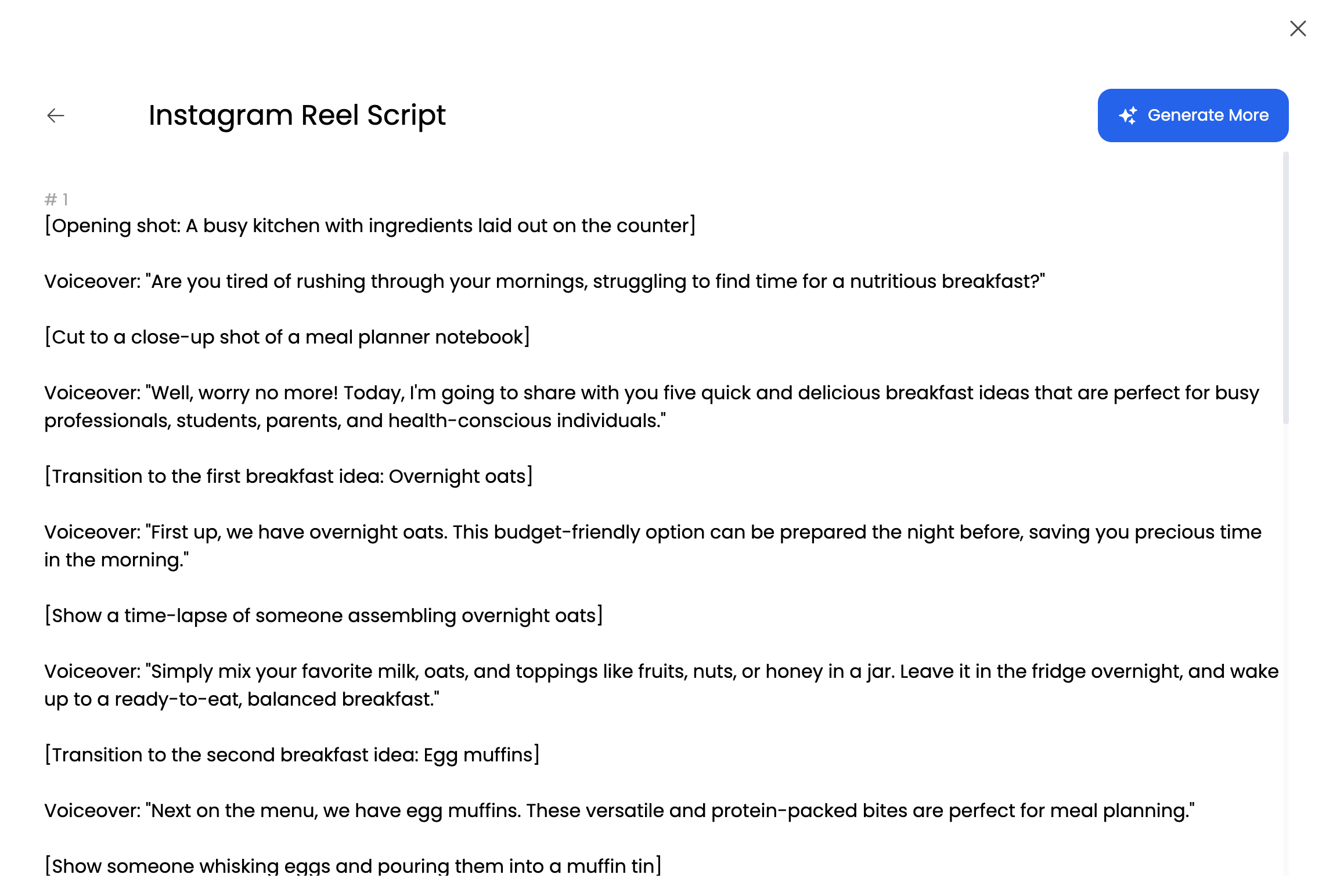 Instagram Reel Script Generator Recommendation