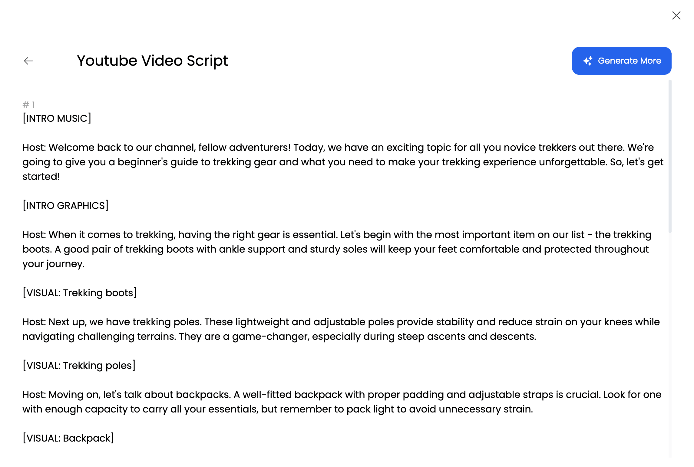 YouTube Script Generator Recommendation